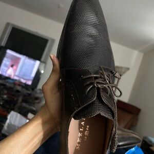 Mezlan Men's Rich Brown Lizard Oxfords